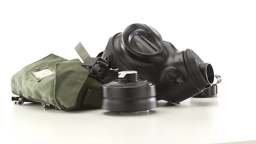 IT MIL M90 GAS MASK W/FILTER & - image 3 from the video